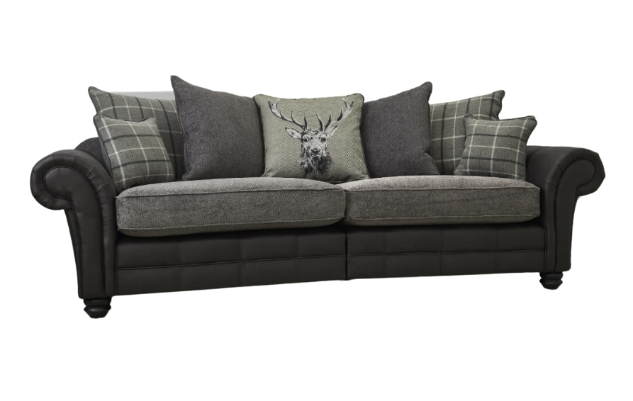 Montana 2 Seater Grey Scatter Back